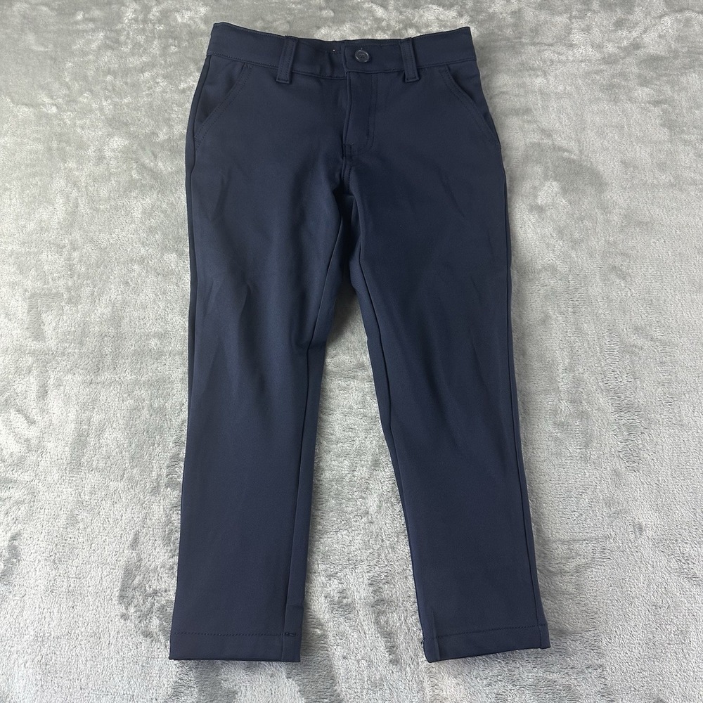 French Toast Outfit Set Boy's S (6/7) Pants Vest Navy Blue - Picture 2 of 7